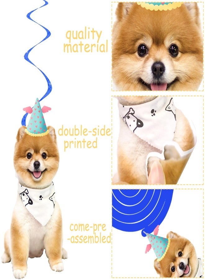 اوموني زينة دوامات معلقة على شكل كلب، لوازم حفلات أعياد الميلاد، 20 قطعة من زينة دوامات معلقة على شكل جرو، زينة سقف للأطفال، مستلزمات حفلات أعياد الميلاد، هدايا للكلاب الأليفة والجراء - Image 4