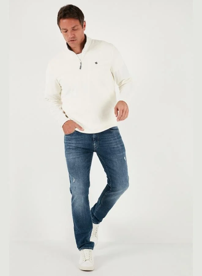 Buratti  Buratti Slim Fit Anti-Pilling Non-Pilling Bato Collar Winter Raised Polar Fleece Men's POLAR 5906001 for Men | Best Price UAE