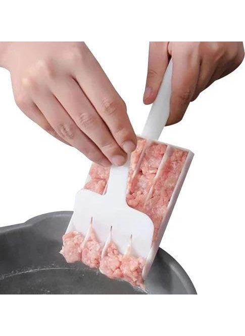 ALPHAven ALPHAven Small Multifunction Fritters Maker Creative Fritters Scoop MultiFunction Ball Maker Portable Maker for Making Cake Balls Ice Cream Spoon Doughnut Hand Cutting Scoop 2pc Set  - Image 1