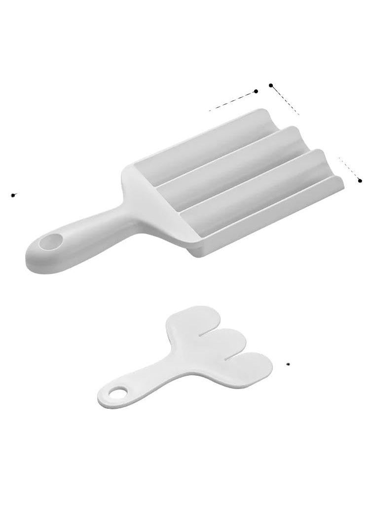 ALPHAven ALPHAven Small Multifunction Fritters Maker Creative Fritters Scoop MultiFunction Ball Maker Portable Maker for Making Cake Balls Ice Cream Spoon Doughnut Hand Cutting Scoop 2pc Set  - Image 2