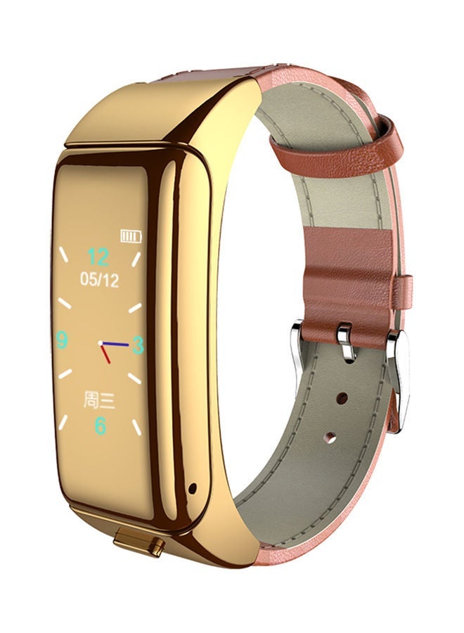 NIBEMINENT 2 In 1 Earphone Smart Bracelet Watch Gold
