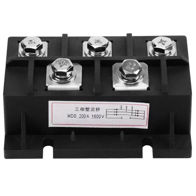 Wal front MDS 200 amp 1600V 3 Phase AC to DC High Power Rectifier Silicon Full Diode Bridge Rectifier Module 5 Terminals - Image 1