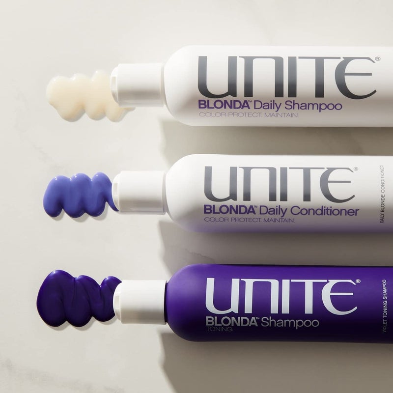 UNITE Hair â€“ BLONDA Daily Conditioner â€“ Purple Formula â€“ Maintains Blonde, Hydrates, Protects, 8oz - Image 5