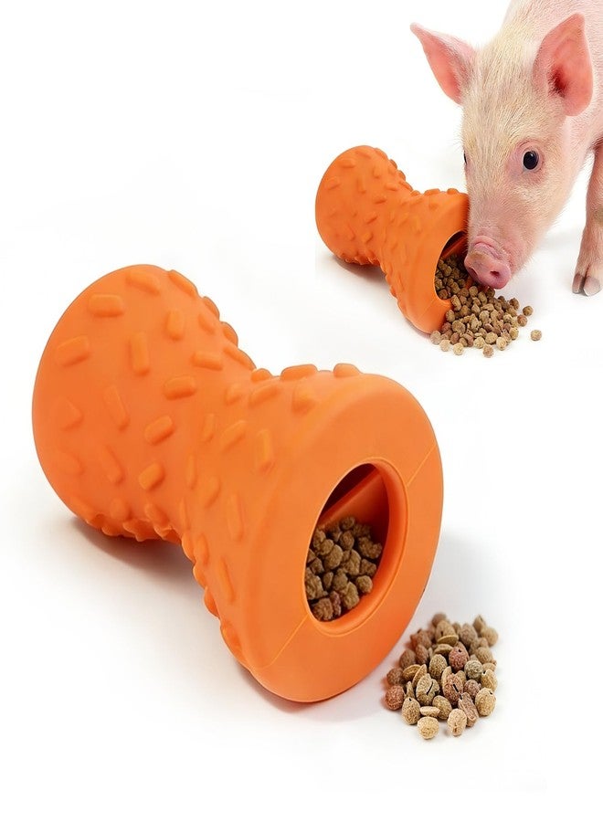 OOXYG Treat Dispensing Ball for Pigs, Pig Enrichment Toys Food Dispenser for Mini Pigs, Slow Feeder Training Toy Pet Interactive Foraging & Rooting Toys for Pigs to Play with - Image 1