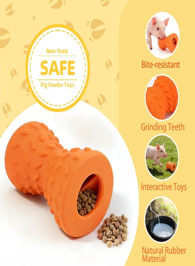 OOXYG Treat Dispensing Ball for Pigs, Pig Enrichment Toys Food Dispenser for Mini Pigs, Slow Feeder Training Toy Pet Interactive Foraging & Rooting Toys for Pigs to Play with - Image 2