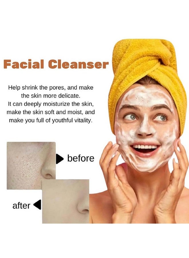 OUKPANE 2PcsTurmeric Facial Cleanser, Turmeric Foaming Facial Wash, For All Skin Deep Cleaning. - Image 4