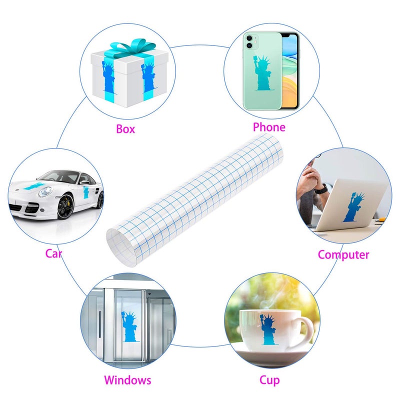 selizo Transfer Tape, 20 Pack Transfer Tape Clear Contact Paper for Craft - Image 5