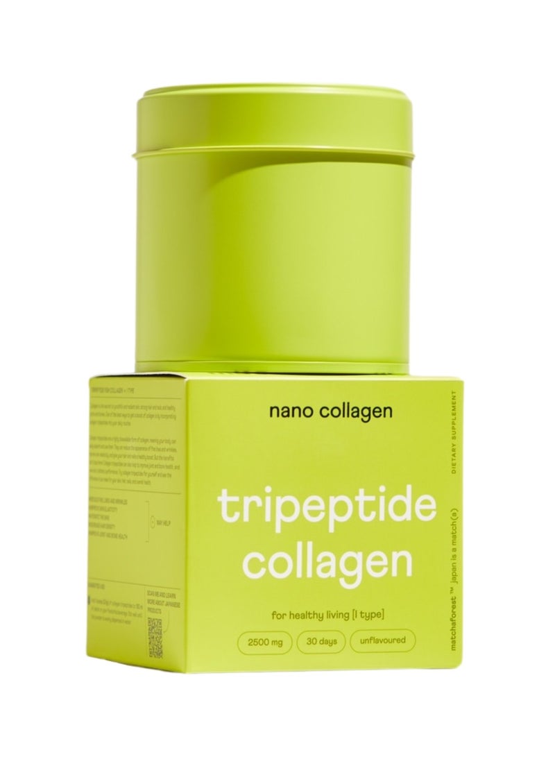 matcha forest Marine Tripeptide Collagen - Skin, Hair, Nails, Bones & Joints Support - Cellular Regeneration - 2500MG - 30 Servings - Image 1