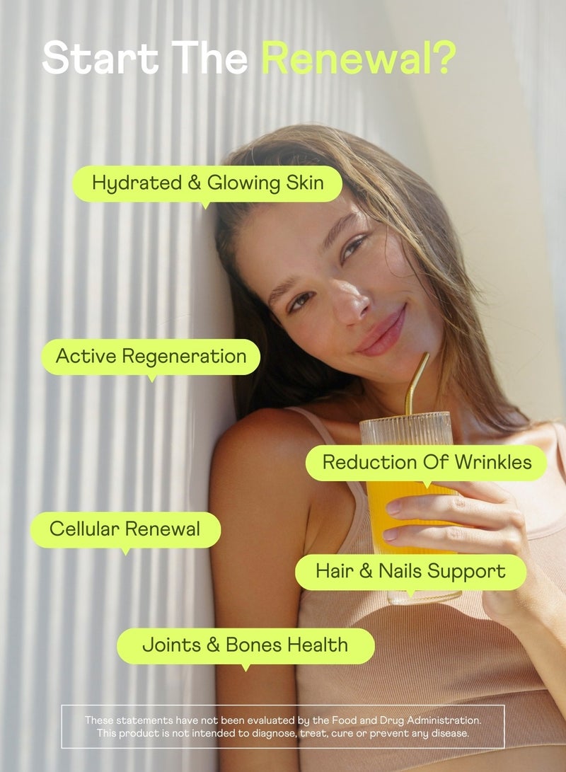 matcha forest Marine Tripeptide Collagen - Skin, Hair, Nails, Bones & Joints Support - Cellular Regeneration - 2500MG - 30 Servings - Image 4