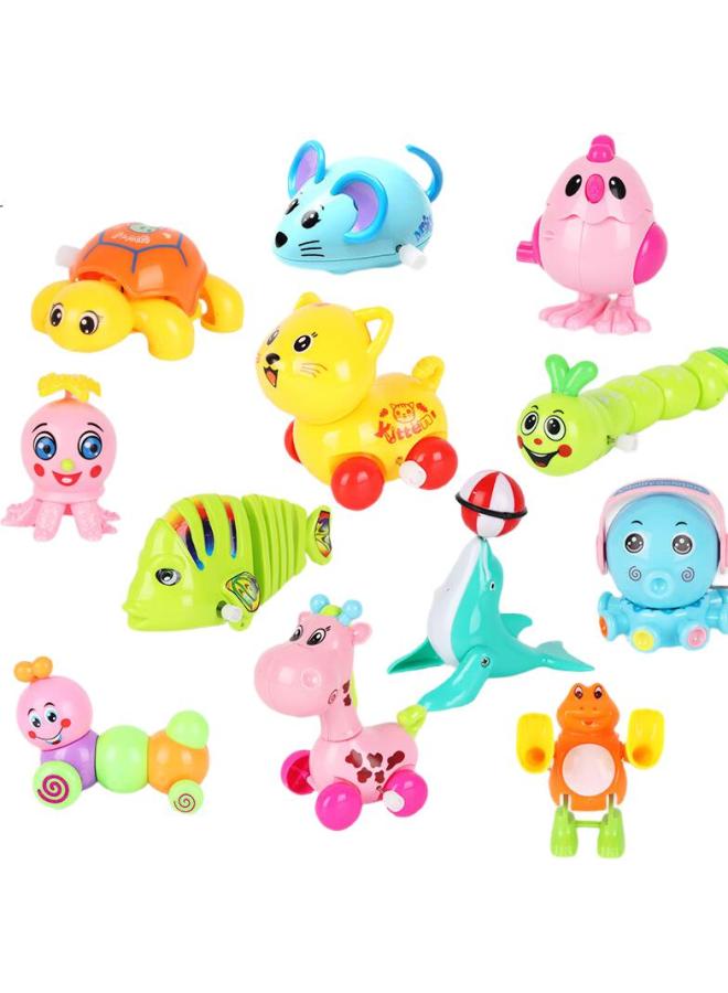 Tatanice Wind-Up Toy, Jumping Chick And Octopus, 12-Piece Set, Pull-Back Nostalgic Toys, Children'S And Girls' Back-To And Birthday Gifts - Image 1