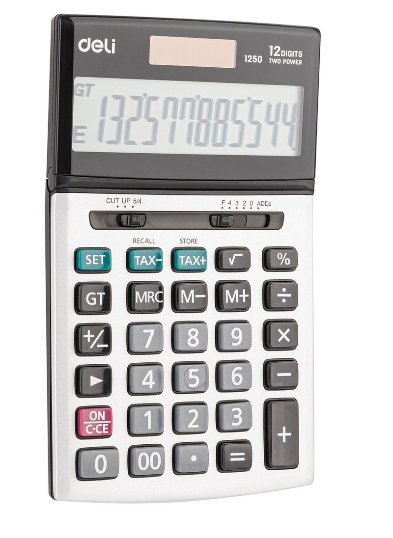 Deli - 12 Digits Display Calculator Wth Added Tax Function - Image 1