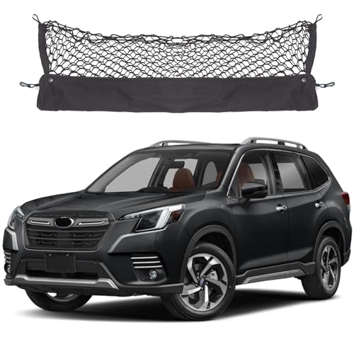 Omocyra Envelope Style Cargo Net Compatible with Subaru Forester SK New 2026 2025 2024 2023 2022 2021 2020 2019 2018 2017 2016 2015 2014 2013 2012 2011 2010 2009 2008 2007-1998 Trunk Car Rear Tailgate Netting - Image 1