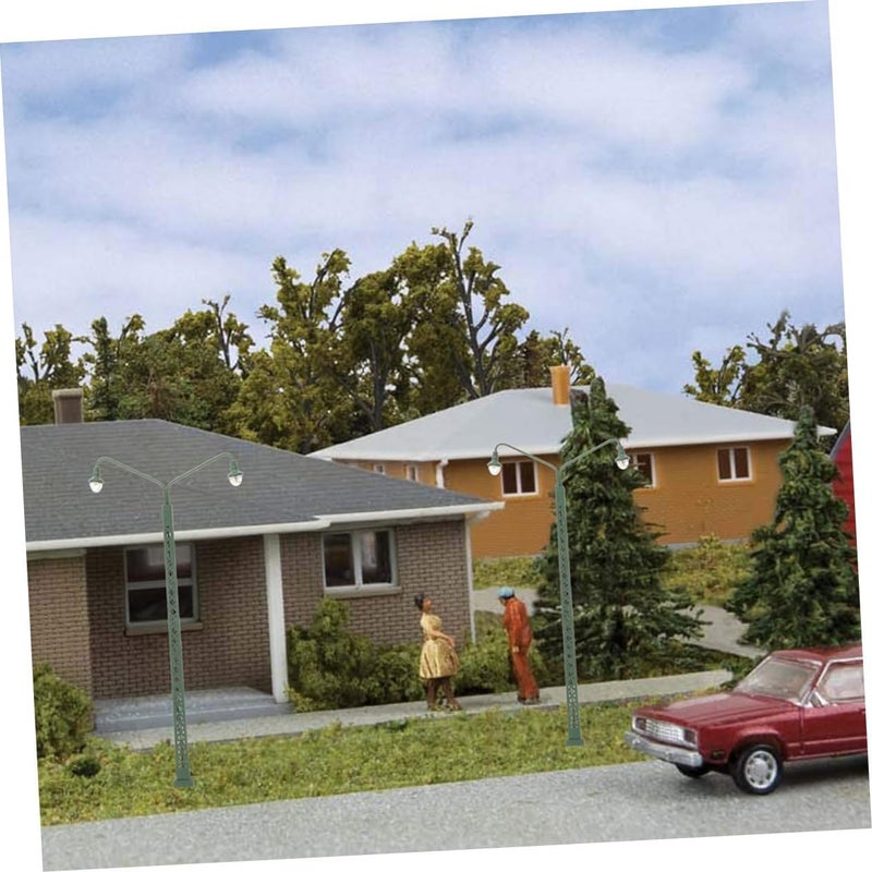 2pcs Mini Train Lamp Post for Model Railway Scene Layout Train Light Model Micro Landscape Light Ornaments - Image 5