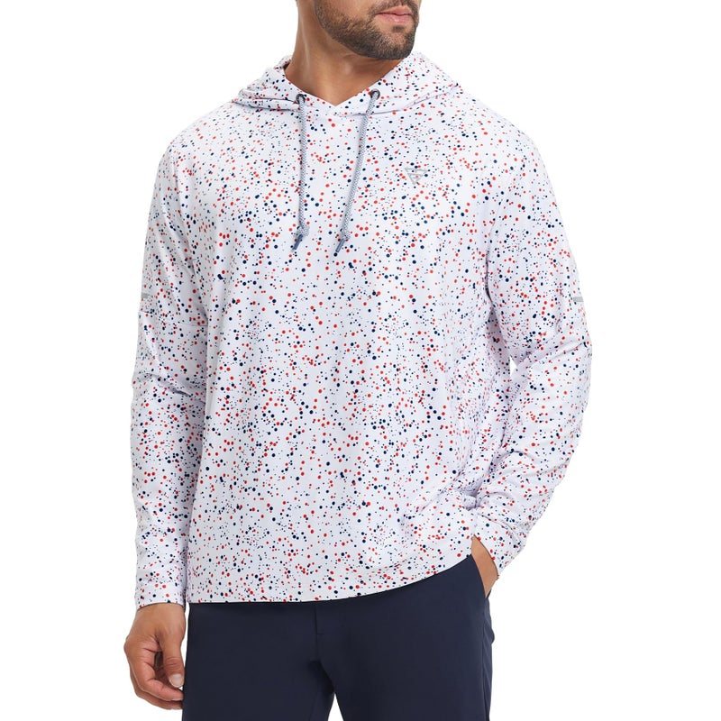 M MAELREG Men's Hoodies Printing Mid-Weight Performance Brushed Hooded Sweatshirt for Mens Pullover with Pockets - Image 2
