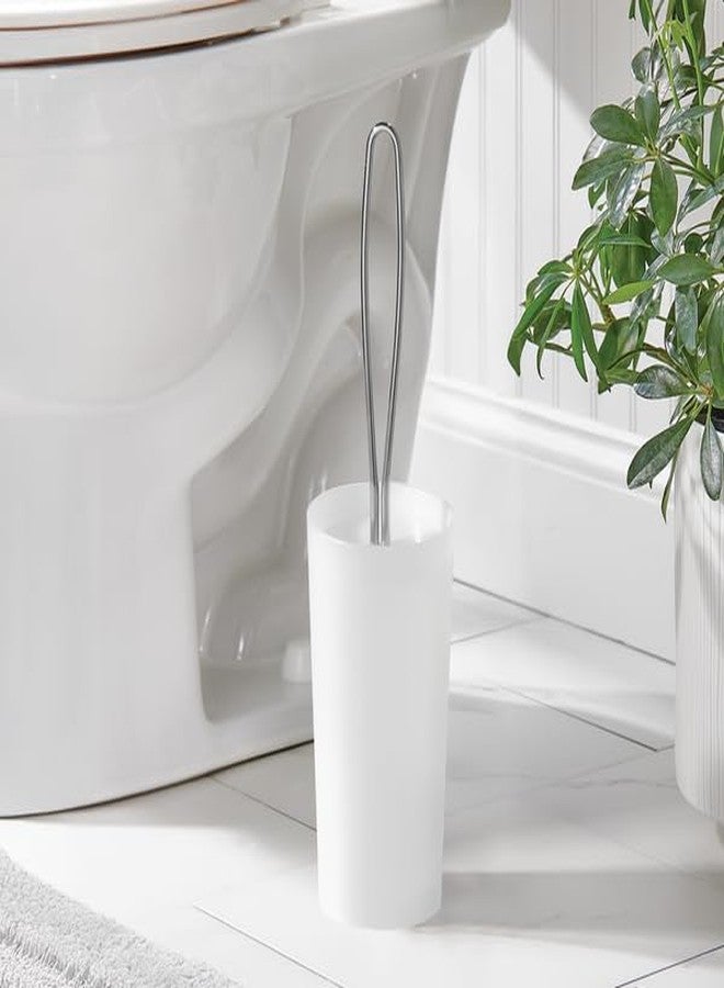 iDesign Toilet Brush and Holder for Bathroom - Clear - Image 2