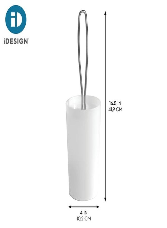 iDesign Toilet Brush and Holder for Bathroom - Clear - Image 3