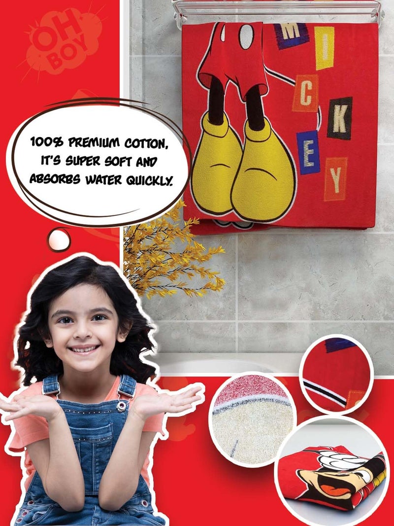 Athom Trendz Athom Living Disney Hanging 350 GSM 100% Cotton Kids Bath Towel 60x120 cm - Image 3