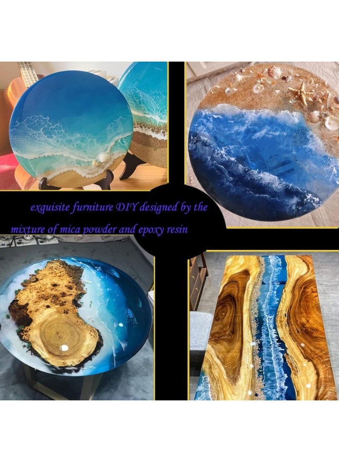 SEISSO مجموعة مسحوق الميكا SEISSO - 15 لون مسحوق لؤلؤي صبغة طبيعية من الدرجة التجميلية لراتنج الإيبوكسي، صناعة الصابون، لمعة الشفاه، قنابل الاستحمام والحرف اليدوية، 10 جرام/0.35 أونصة لكل منها - Image 3