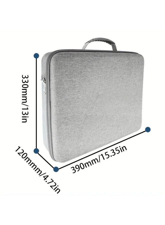 نسخة PS5 سليم المحدثة حقيبة تخزين قاسية رمادية متينة مقاومة للغبار مضادة للصدمات قابلة للحمل لحالات السفر - Image 3