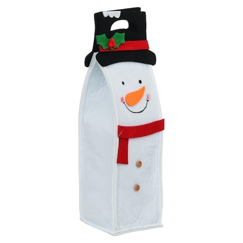 Webelkart Premium Merry Christmas Wine Gift Bags Christmas Wine Bottle Cover Xmas Christmas Party Decoration Item,Christmas Wine Wrapping Pouch for Wine Bottle (13.77" inches) - Image 4