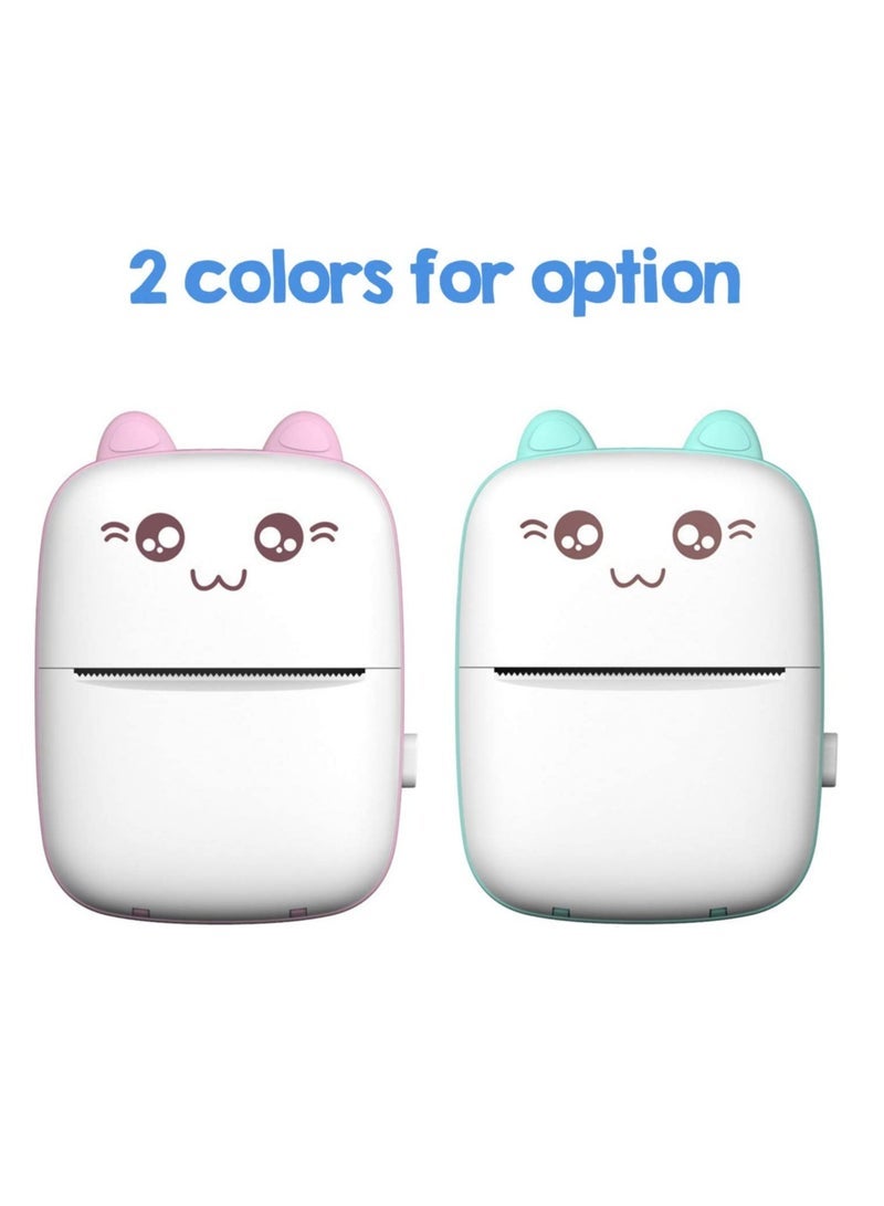 Gravity Portable Mini Pocket Printer BT Thermal Printer with Thermal Printing Paper USB Cable for Note Photo Web Document Printing - Image 2