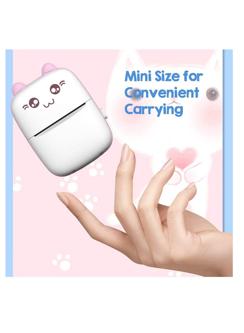 Gravity Portable Mini Pocket Printer BT Thermal Printer with Thermal Printing Paper USB Cable for Note Photo Web Document Printing - Image 3