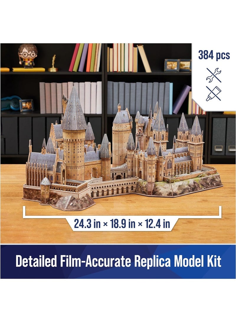 Harry Potter Deluxe Hogwarts Castle With Astronomy Tower And Great Hall Model Kit 384 Pcs - Image 2