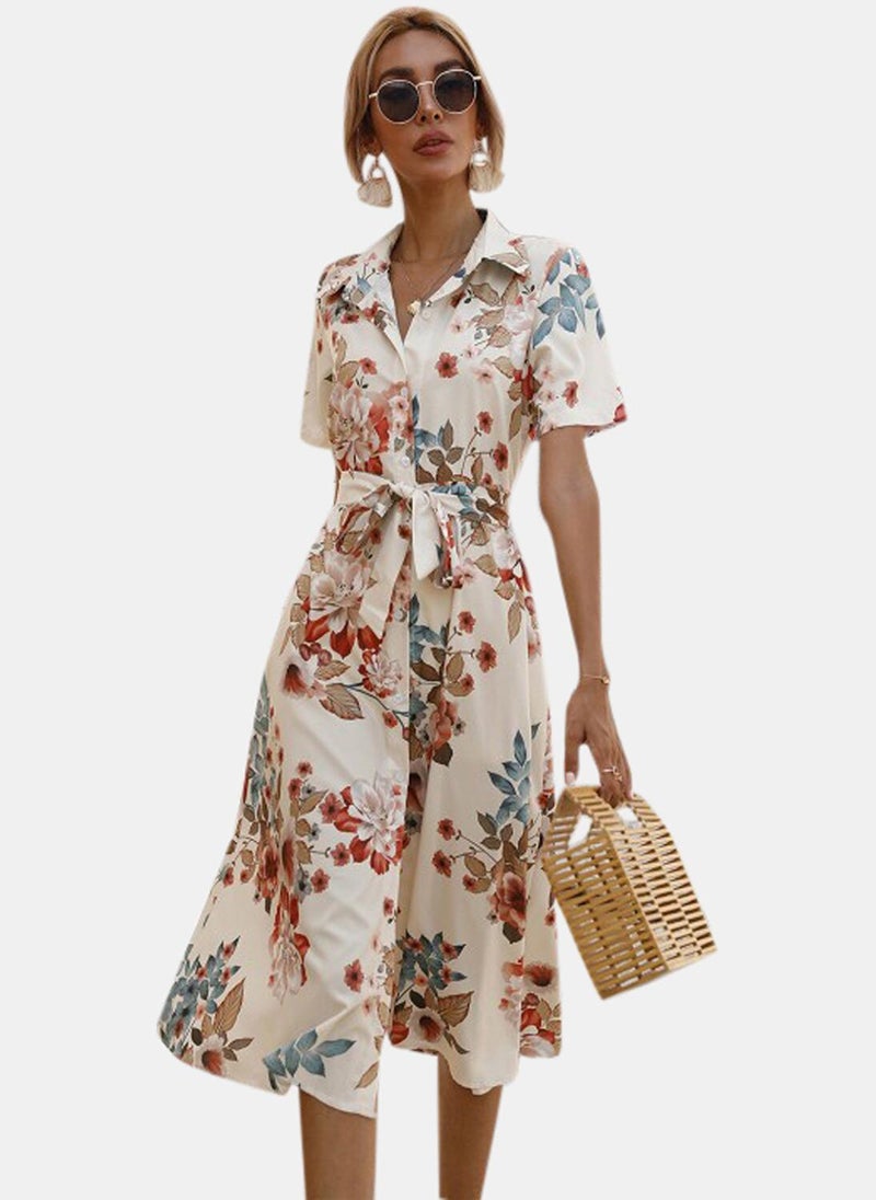 YUNIQEE Floral Print Midi Dress - Image 3