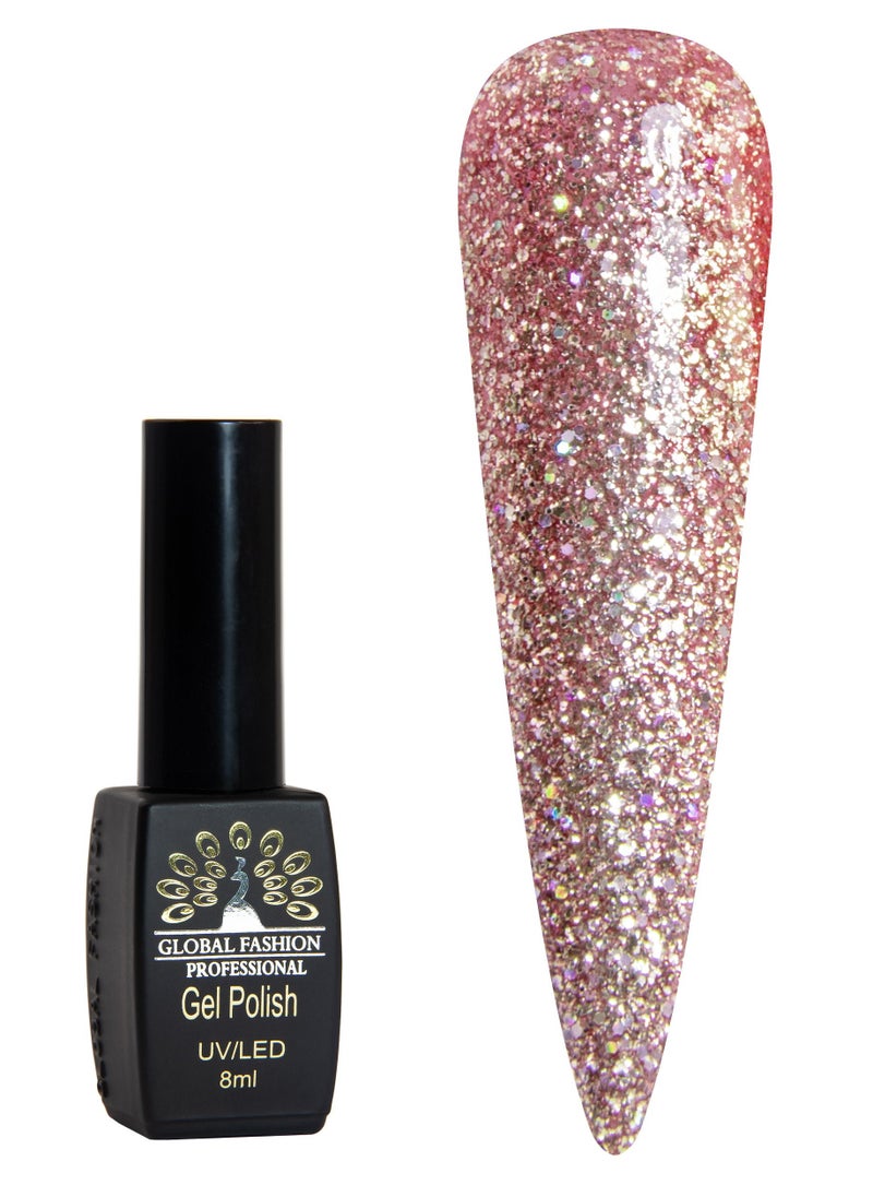 GLOBAL FASHION - Global Fashion Black Elite Gel Polish | 132 Colors of Long-Lasting Elegance - 8ml | 214 - Image 1
