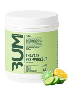 Raw Pre Workout Powder Thavage Cbum Preworkout for POWER & PUMP 40 Servings (Green Crush)