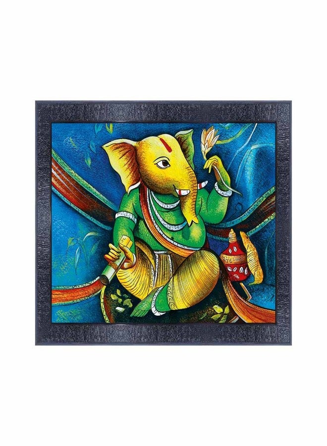 pnf Poster And Frames Ganesh Ji Wooden Photo Frame With Acrylic Sheet | For Living, Pooja Room | Home Decoration Item | Best Gifting Option (10 * 14inch,Multicolour,Synthetic) 14680 - Image 1
