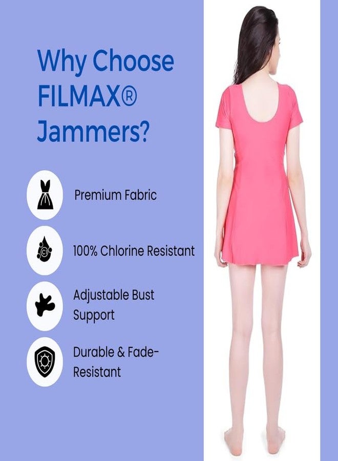 FILMAX® Originals Swimming Costume for Women's One-Piece Beach Wear with Sleeve & Boy Leg Jammer (Caramel_L) - Image 5