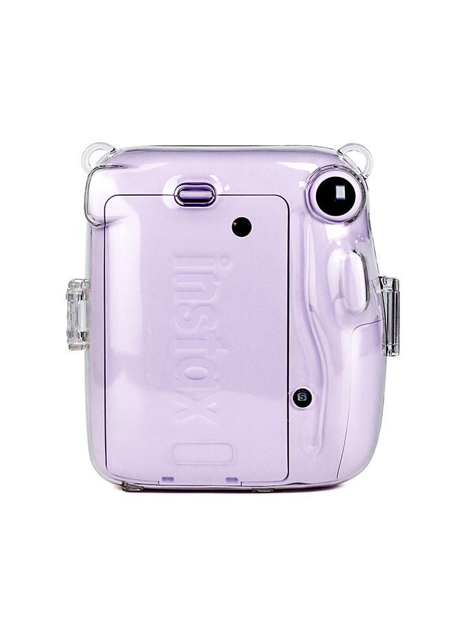 NIBEMINENT Hard Case For Fujifilm Instax Mini 11 Instant Camera With Adjustable Strap Clear - Image 4