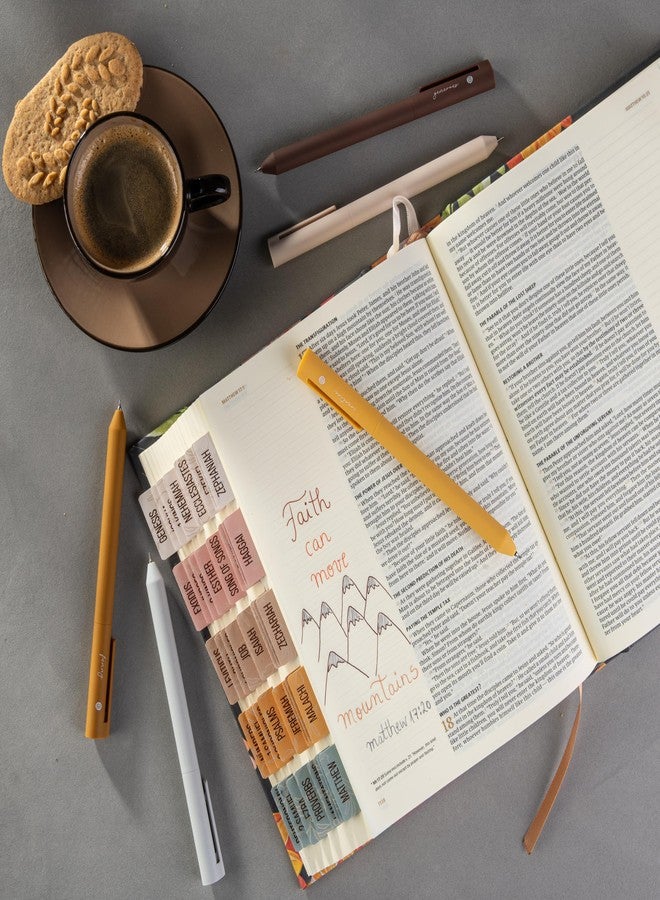 DIVERSEBEE Gel Ink Pens Assorted Colors, 0.5 mm Fine Point, Bible Pens No Bleed Through with Cute Fine Tip, Bible Study Journaling Supplies Set, 5 Pack (Brown) - Image 3