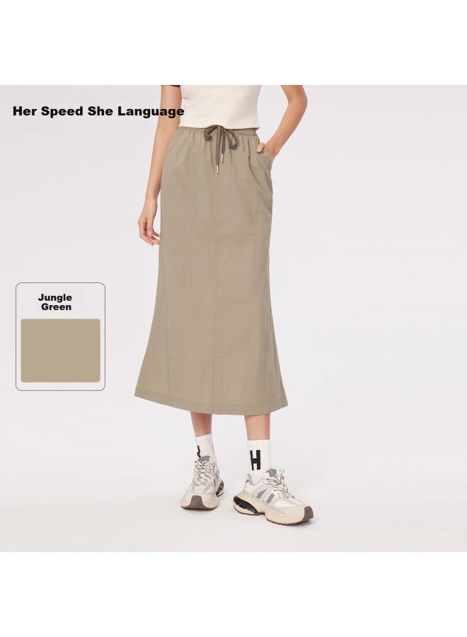 Her Speech Spring And Summer New Shanlan Outdoor High Waist Split Skirt Hip-hugging XL - Image 5