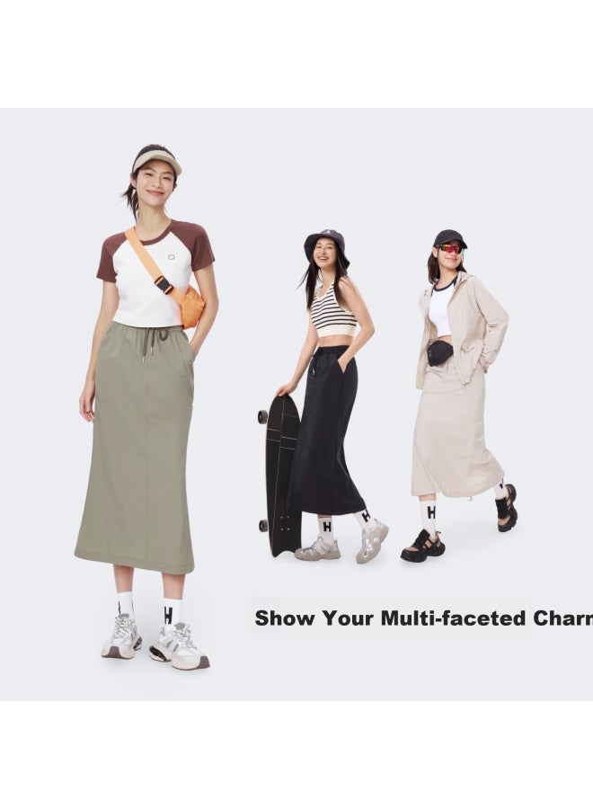 Her Speech Spring And Summer New Shanlan Outdoor High Waist Split Skirt Hip-hugging XL - Image 4