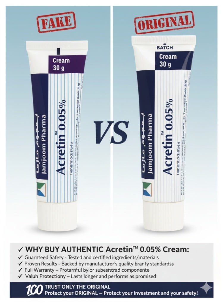 Acretin 0.05% Cream 30g – Retinoid Skincare Treatment for Acne, Fine Lines & Uneven Texture – Dermatology Trusted Formula - Image 5