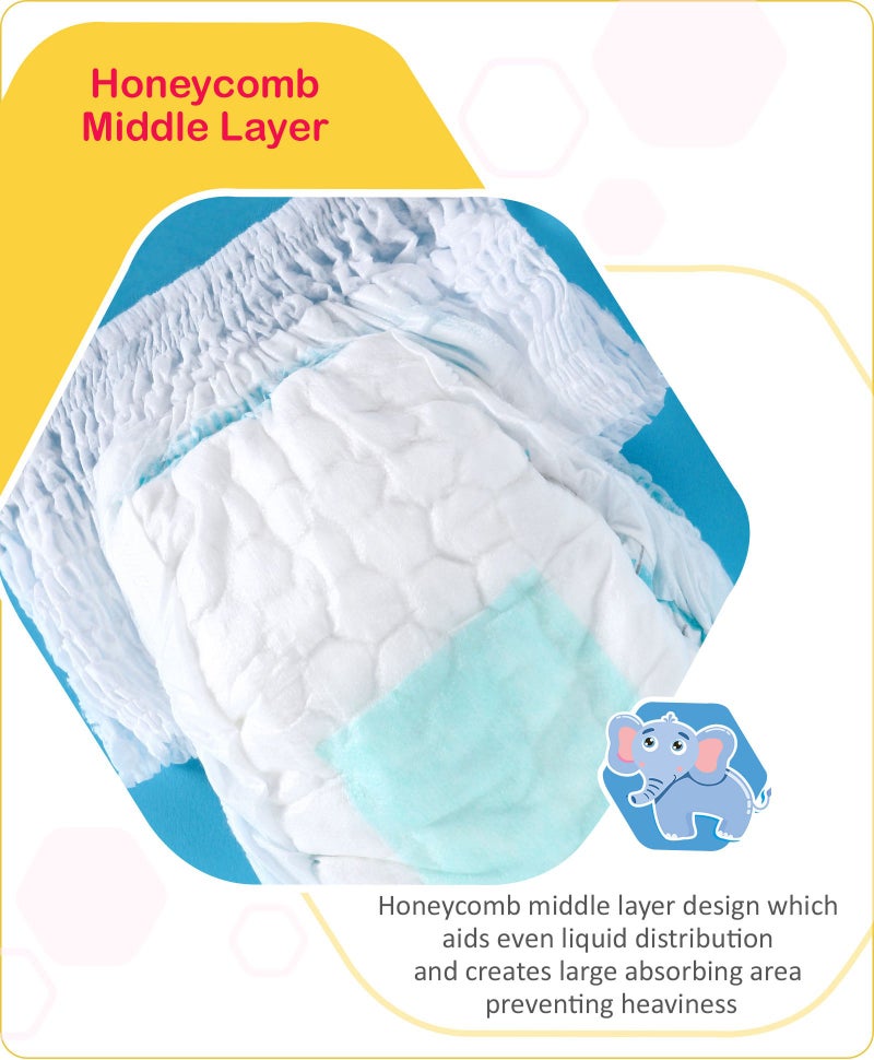 Babyhug Advanced Soft Pant Style Diapers with Aloe Vera, Size 5 - 56 Pieces - Image 4