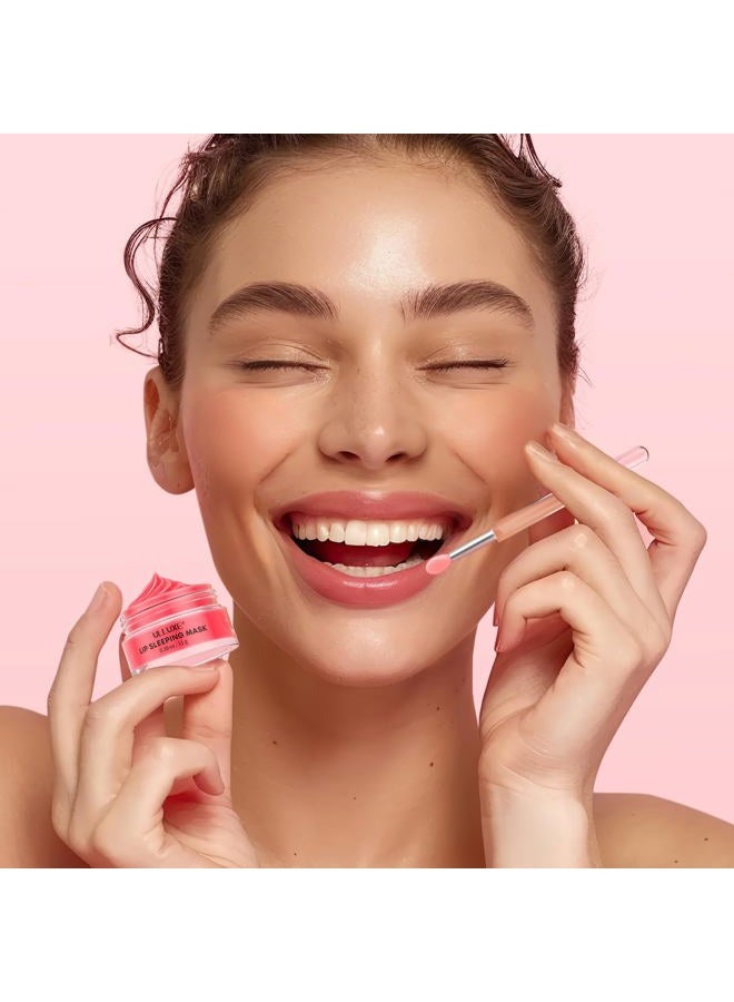 ulluxe Lip Mask Set 4 Pcs, Overnight Lip Sleeping Mask with Shea Butter, Hyaluronic Acid & Vitamin C Nourishes Hydrates Dry, Flaky Lips, Moisturizing Lip Repair Balm & Butter, Lip Care Gift for Women - Image 5