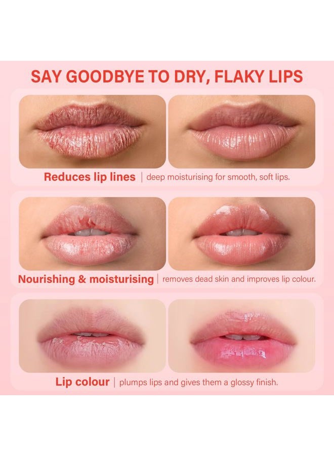 ulluxe Lip Mask Set 4 Pcs, Overnight Lip Sleeping Mask with Shea Butter, Hyaluronic Acid & Vitamin C Nourishes Hydrates Dry, Flaky Lips, Moisturizing Lip Repair Balm & Butter, Lip Care Gift for Women - Image 4