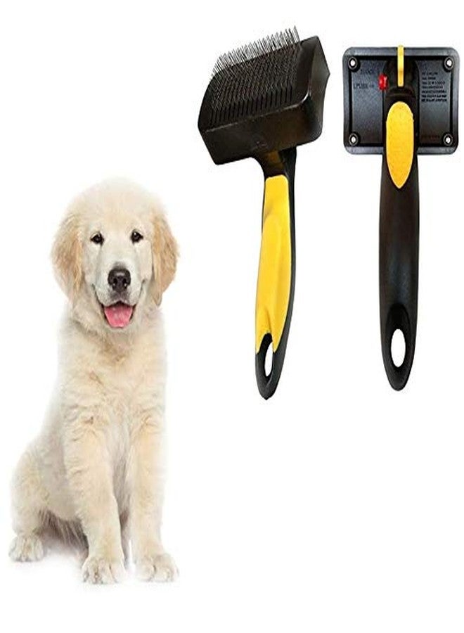 Petlicious & More Self Cleaning Sleeker Comb for Medium Dogs & Puppies Pet Comb Autosleeker - Medium - Image 5