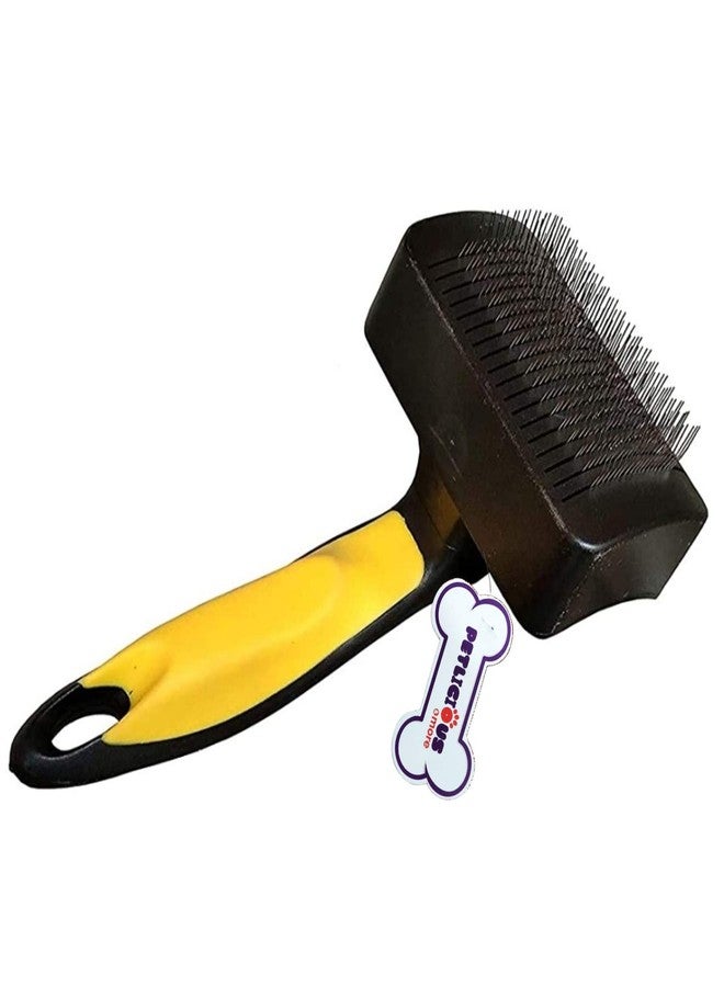 Petlicious & More Self Cleaning Sleeker Comb for Medium Dogs & Puppies Pet Comb Autosleeker - Medium - Image 1