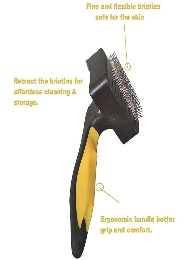 Petlicious & More Self Cleaning Sleeker Comb for Medium Dogs & Puppies Pet Comb Autosleeker - Medium - Image 2