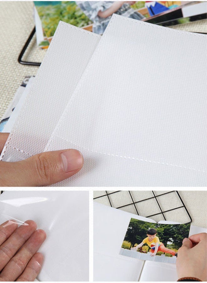 منزل الغابة ألبوم صور بختم رقائق معدنية سعة 200 جيبًا لصور مقاس 6 بوصات، ألبوم صور محمول لحفلات الزفاف العائلية والأولاد والبنات - Image 2