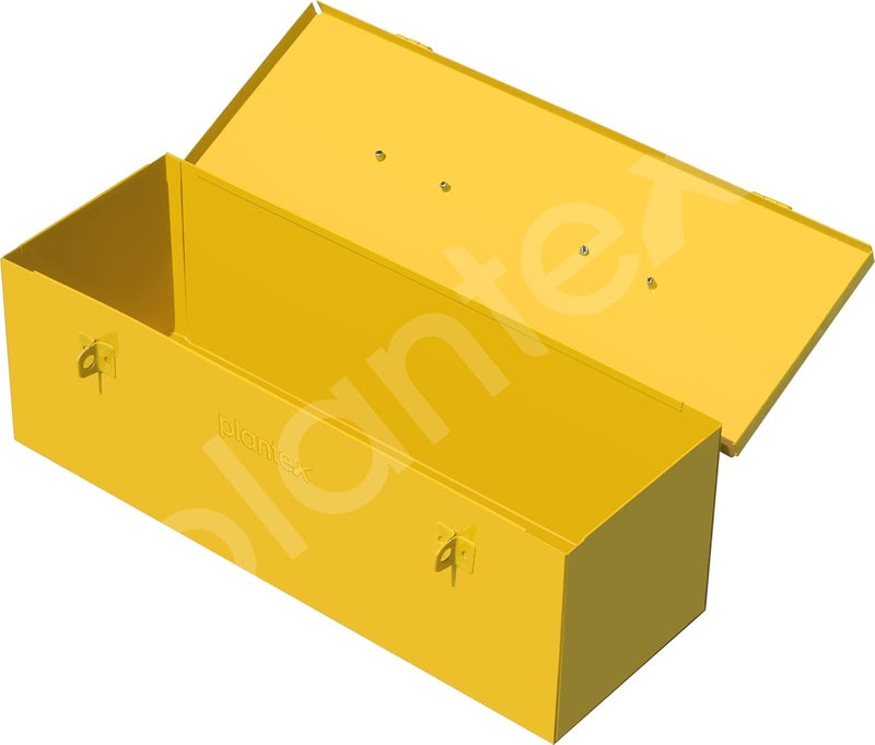 Plantex 12inch Metal Tool Box for ToolsTool Box Empty for Home UseCompact Tools Box Yellow 31 X 11 X 105 cm - Image 5