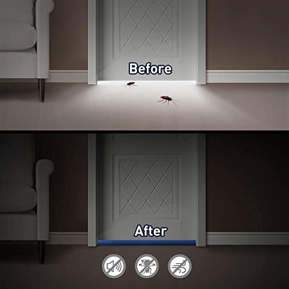 AVINYA Avinya Door Bottom Sealing Strip Guard Twin Door Draft Sealer for Home Multipurpose Pack of 4 Size36 inch  - Image 5
