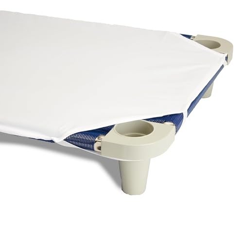 Rollee Pollee White Microfiber Cot Sheets - Super Soft & Durable with Elastic Loops - Ideal for Preschool & Daycare Naptime Bedding - Toddler Size 23" x 42" 6-Pack - Image 4