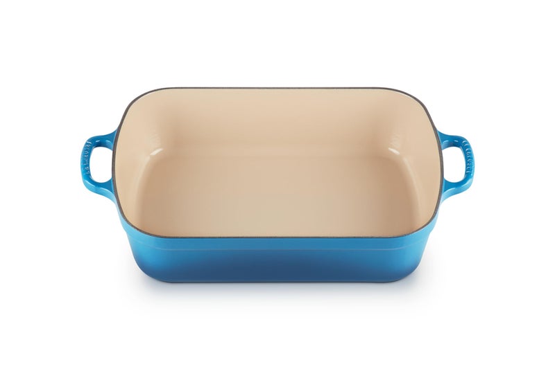 Le Creuset Enameled Cast Iron Signature Rectangular Roaster, 5.25 qt. (11.7" x 16.8"), Marseille - Image 5