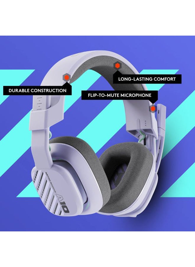 ASTRO A10 Asteroid Gaming Headset Gen 2 Wired Headset - Over-Ear Gaming Headphones with flip-to-Mute Microphone, 32 mm Drivers, Compatible with PC - Image 2