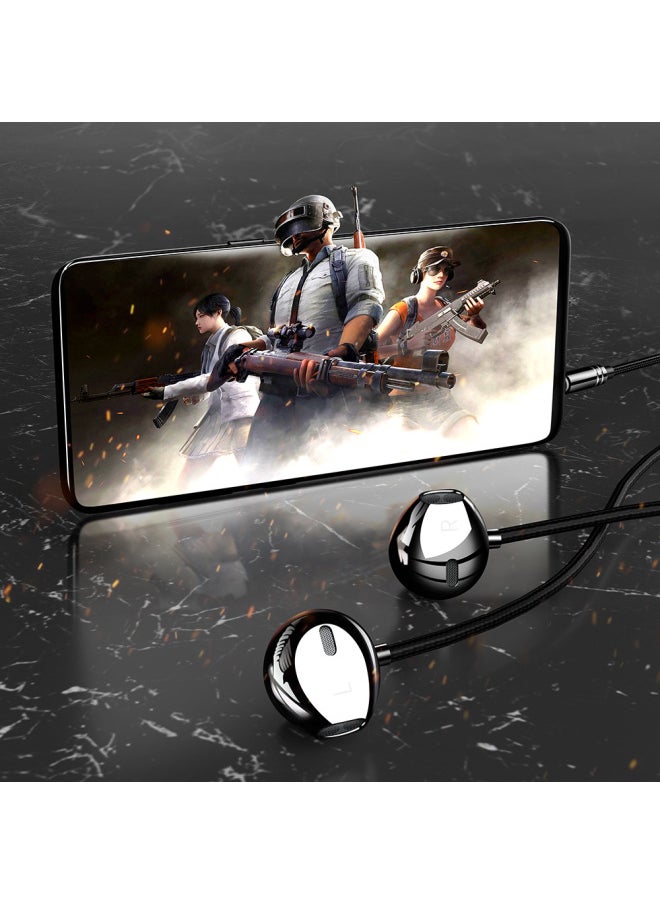 Generic - BNR Headphones Are Suitable For Huawei Eight Nuclear High-quality Apple Wire-controlled Gaming Computer Mobile Phone Earplugs-Color:S6 Digital Version [rose Gold] Eight Nuclear Subwoofer Gift Box Packaging + Storage Bag - Image 1